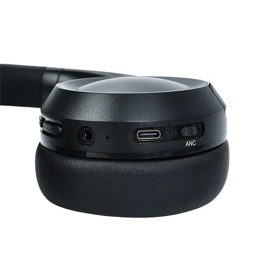 Навушники L50 ANC, радіус дії до 10 метрів, шумозаглушення, Bluetooth 5.0, вбудований мікрофон, чорні - фото 4