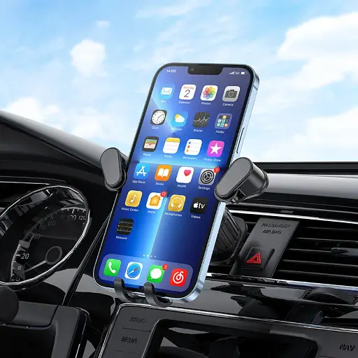 Автомобильный держатель для телефона на дефлекторе в автодержатель смартфона в машину - фото 3