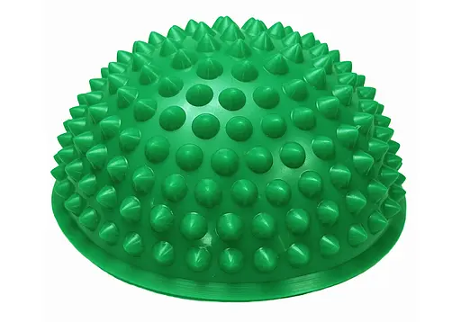 Полусфера массажная киндербол EasyFit 15 см жесткая зеленая (EF-3002-GN) - фото 1