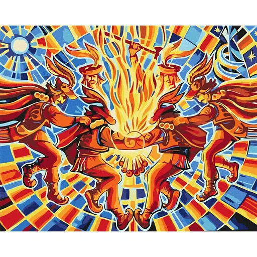 Картина за номерами Танець "Аркан" Oleg Loburak Brushme 40x50 см кольорова 000277445