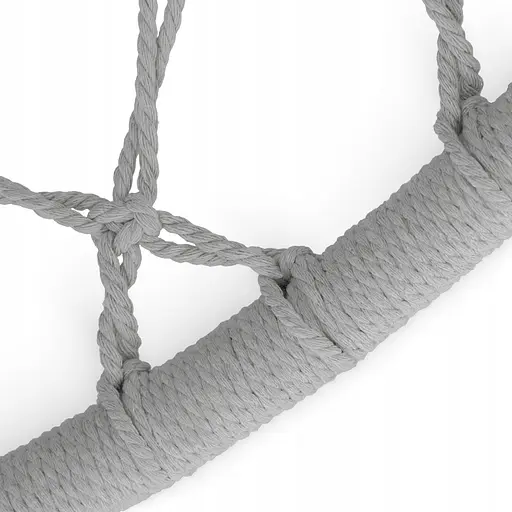 Крісло-гойдалка 4FIZJO Boho Dream 80 см підвісна, плетена Grey (P-5905973404525) - фото 8