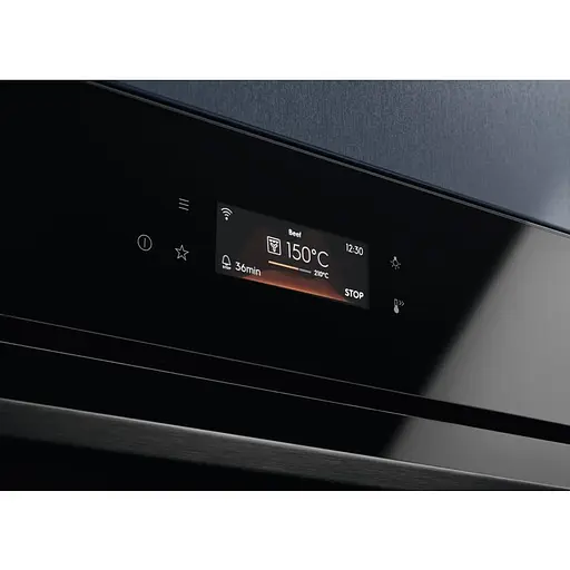 Духовой шкаф электрический Electrolux 70 л А++ пара дисплей конвекция функция пароварки телескопические направляющие черный - фото 3