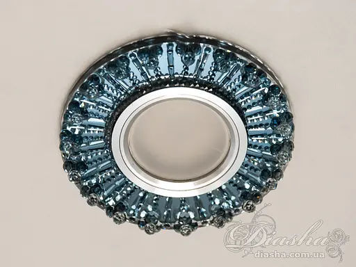 Екстравагантний, кришталевий, точковий світильник із вбудованим світл - фото 1