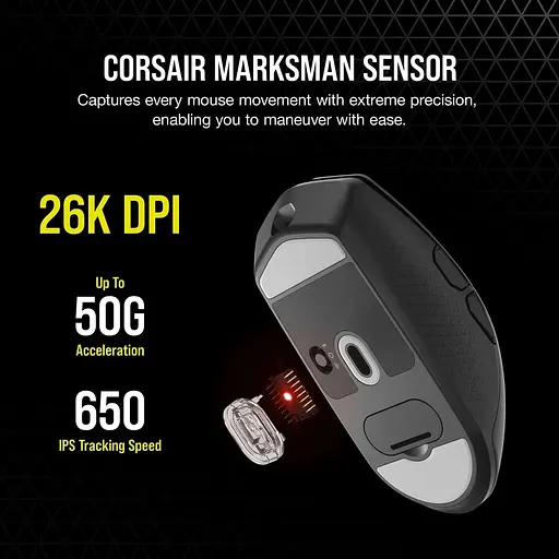 Миша Corsair Katar Elite Wireless Black (CH-931C111-EU) - фото 8