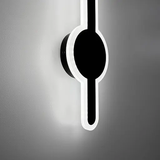 Удлиненное светодиодное черное бра 40 см Line F Арт. WJ020/400 BK - фото 5