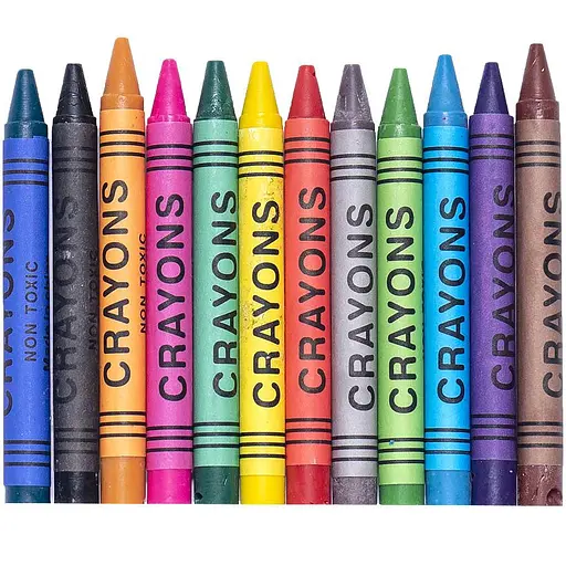 Воскові олівці 12 кольорів CRAYONS 2688A - фото 3