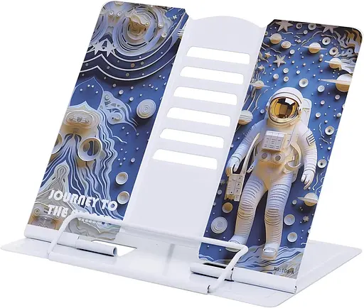 Підставка для книг металева Космонавт-3D, А5, 21x16.9x19 см