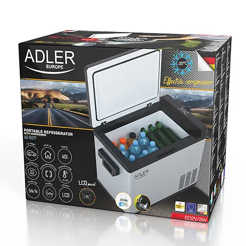 Холодильник-компресор автомобільний 40 л Adler AD 8077 - фото 7