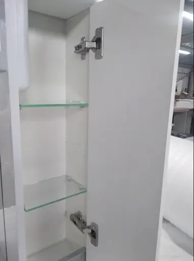 Зеркало со шкафчиком ПиК Симпл правое с LED подсветкой 70 см Белый 30412 - фото 5