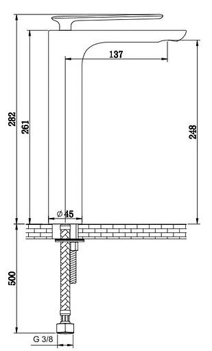 Змішувач для умивальника Kohlman Experience chrome високий QB170E Хром - фото 2
