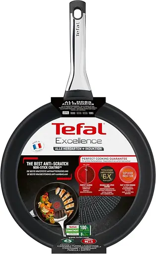 Сковорода Tefal Excellence 20 см Titanium 6Х (G2690232), с шестислойным титановым антипригарным покрытием - фото 2