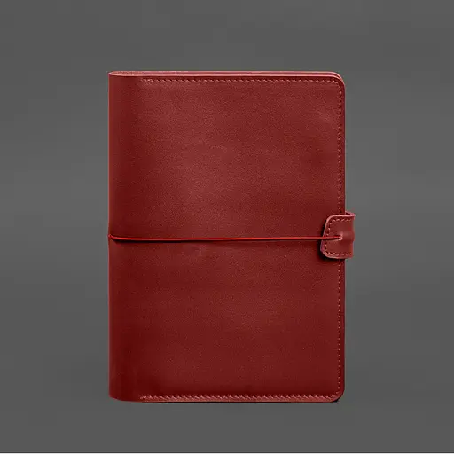 Шкіряний блокнот А5 (софт-бук) 9.4 червоний - фото 10