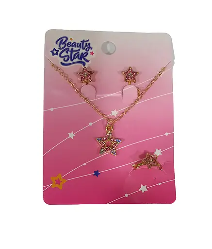 Біжутерія B4316 3в1 сережки, кільце, підвіска, на планшеті (6923549043168) Вид 1 - фото 1