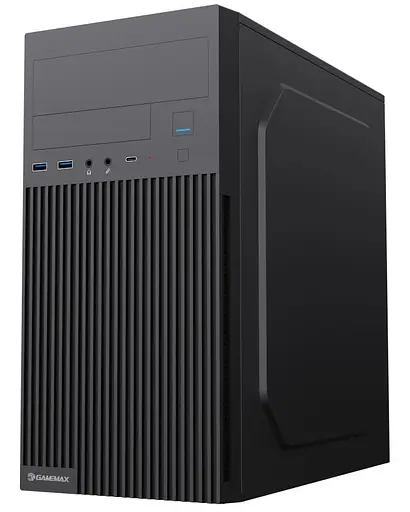 Корпус GameMax MT-321-NP-2U3 без блока питания, черный (MT-321-NP-2U3) - фото 3