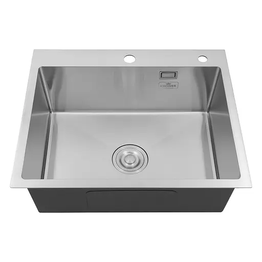 Кухонная мойка Kroner KRP Gebürstet - 6050HM (3,0/1,0 мм) (CV022802) - фото 2
