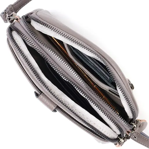 Клатч кожаный женский Vintage 19х12х7 см sum0022699 - фото 5