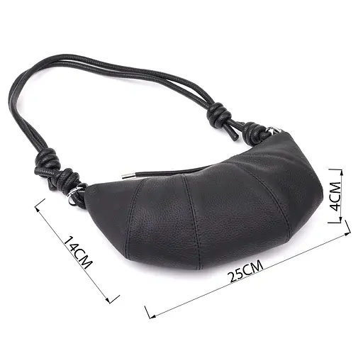 Женская полукруглая сумка Vintage из натуральной кожи 25х14х4 см sum0027521 - фото 3