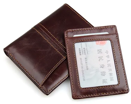 Мужской кожаный кошелек Vintage 9.5x12.5 см acs0015360 - фото 7