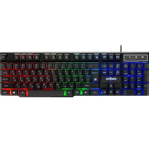 Клавіатура Defender Mayhem GK-360DL RGB USB UA Black (45362) - фото 3