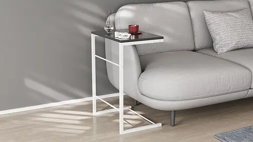 Столик Террі 650x440x330 Білий метал ДСП Сосна Кембра 16мм FRD-104657