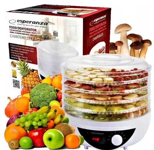 Сушка для грибов фруктов овощей и снеков Esperanza EKD002 - фото 4