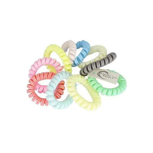 Дитяча резинка-пружинка для волосся La-beauty 0308-871 різнокольоровий, набір 10 шт - фото 1