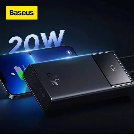 Повербанк Baseus Star Lord с LED дисплеем быстрая зарядка Quick Charge 30000 mAh 22.5W - фото 8