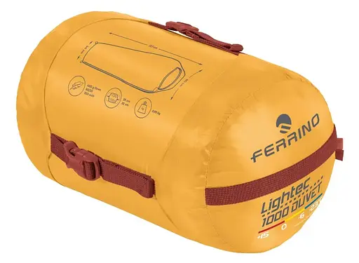 Спальний мішок Ferrino Lightec 1000 Duvet RDS Down -6°C Yellow (86702NGG) - фото 3