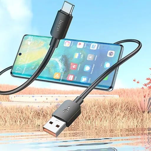 Дата кабель Hoco X96 Hyper USB to Type-C 100W (1m) Black - фото 5