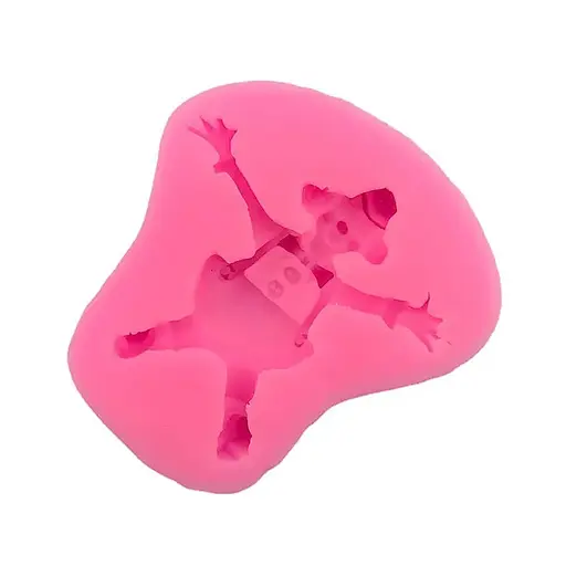 Молд силіконовий кондитерський для мастики та шоколаду Клоун, Kitchen Master Рожевий 87474 - фото 4