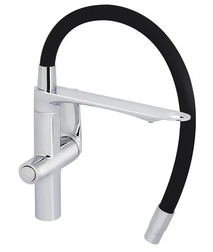 Смеситель для кухни Qtap Vlasta New с гибким изливом с подключением для питьевой воды QTVLA364CRM45648 - фото 4