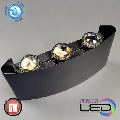 Світильник вуличний садово-парковий фасадний світлодіодний LED 6W настінний - фото 4