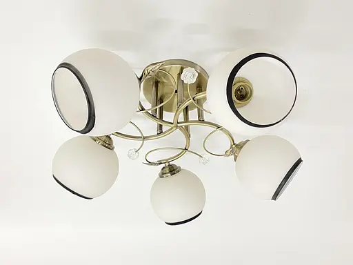 Люстра стельова на 5 плафонів 6220J/5 Бронза