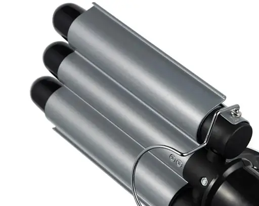 Потрійна плойка Domotec MS-481B три хвилі для створення хвиль та локонів 3 Barrel Hair Curler 97 Вт Чорна - фото 4