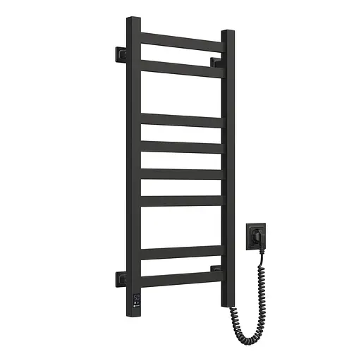 Електрична рушникосушка Navin Авангард 360x800 Sensor правобічна з таймером, чорний муар 00-044050-5080, Чорний матовий, Праве, Електронний - фото 2