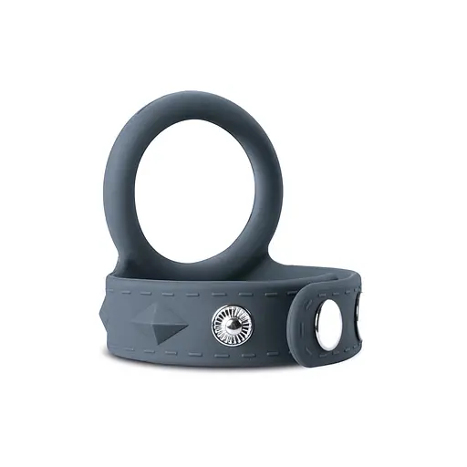 Эрекционное кольцо Boners Cock & Ball Strap L серый - фото 2