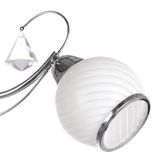 Люстра потолочная Brille классическая E14 40W CH (LK-214C/3) - фото 2