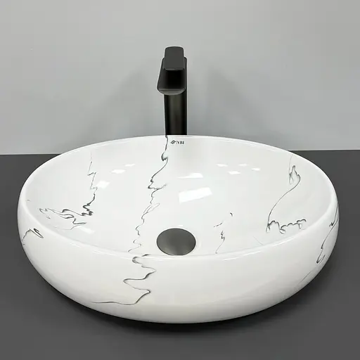 Умивальник VBI Veneto marmo накладний VBI-012807, Мармур - фото 2