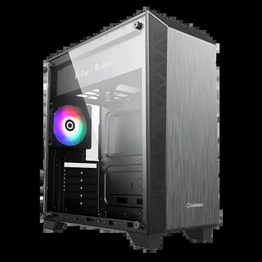 Корпус GameMax Nova N6 черный, без БП, Midi Tower, ATX/Micro ATX/Mini ITX, 1хUSB 3.0, 1хUSB 2.0, 1x120 мм LED, 430x200x437 мм, - фото 1