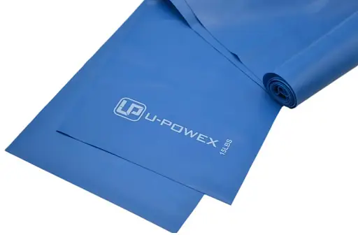 Стрічка-еспандер U-Powex Fitness band для фітнесу та реабілітації 0.4мм. (6.8 кг) Blue (UP_1007_Blue) - фото 6