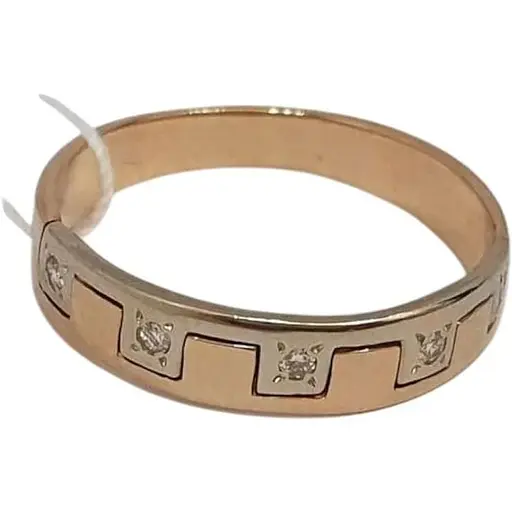 Золотое обручальное кольцо Гаразд с бриллиантами. 3021077 17 19,5