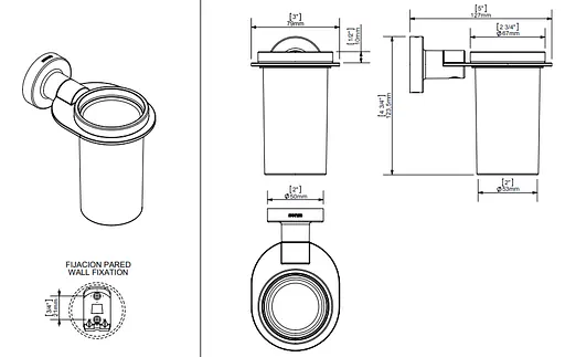 Склянка для зубних щіток Sonia TP White 166114 білий - фото 3