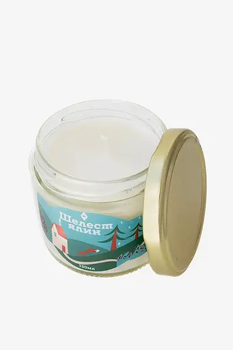 Свічка Шелест ялин 250 мл, 30 год Мініатюри (130мл) Соєвий віск - фото 5