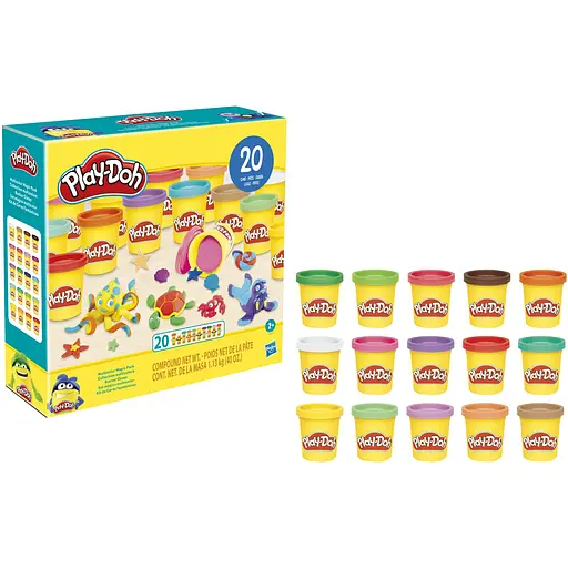 Уцінка. Набір маси для ліплення Hasbro Play-doh 20 баночок (F2829) - фото 4