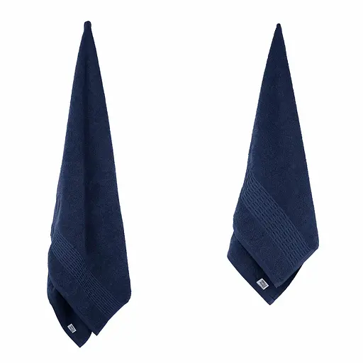 Набор полотенец махровых Ardesto Lotus 50х90 см 70х140 см 2 шт. 100% хлопок темно-синий (ART2357DB)  - фото 7