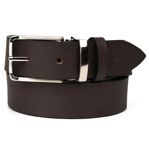 Ремінь шкіряний Grande Pelle коричневий  120х3.5х0.5 см acs0032047 - фото 4