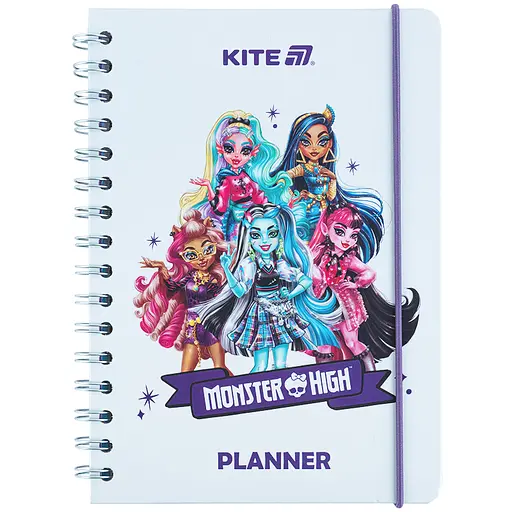 Дневник школьный Kite Monster High на спирали твердый переплет (MH25-438)