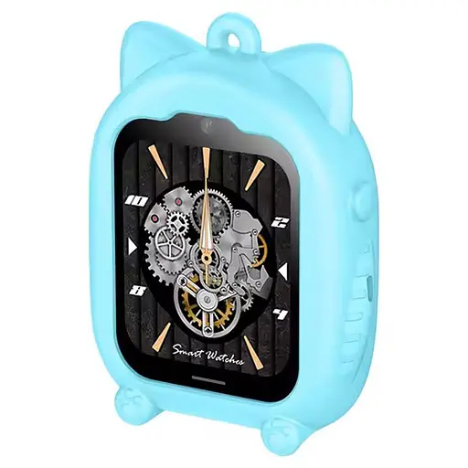 Дитячий смарт-годинник Smart Watch D38-X1 з SIM-картою GPS прослуховуванням відеодзвінком 4G Play Market синій - фото 4