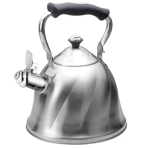 Чайник з нержавіючої сталі Maestro MR-1305 зі свистком для газової плити нержавіюча сталь - фото 1