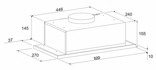 Вытяжка Eleyus INTO 700 52 BL (6534169) - фото 5